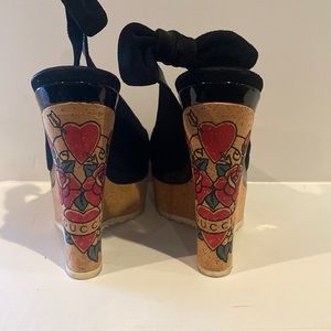 Gucci Wedge Sandals EU 36.5 US 6/6.5